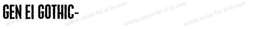 gen ei gothic字体转换